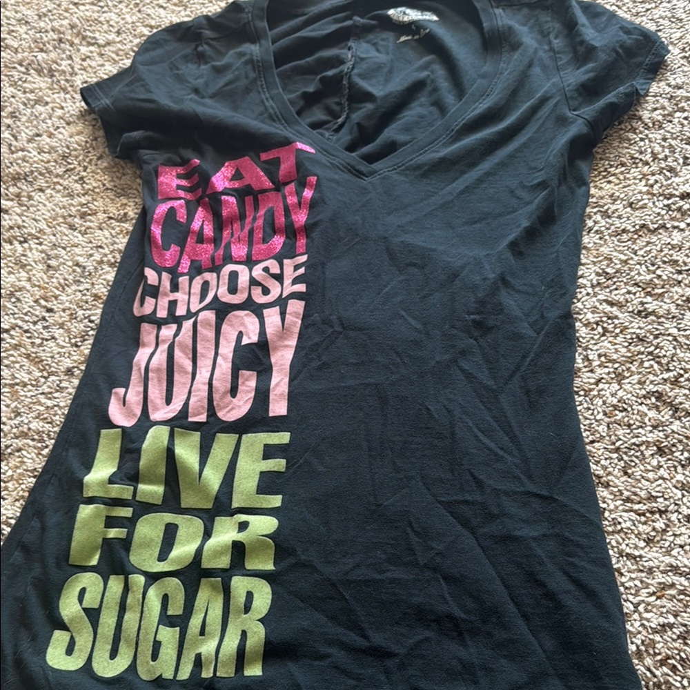 Juicy Couture Black Graphic Tee